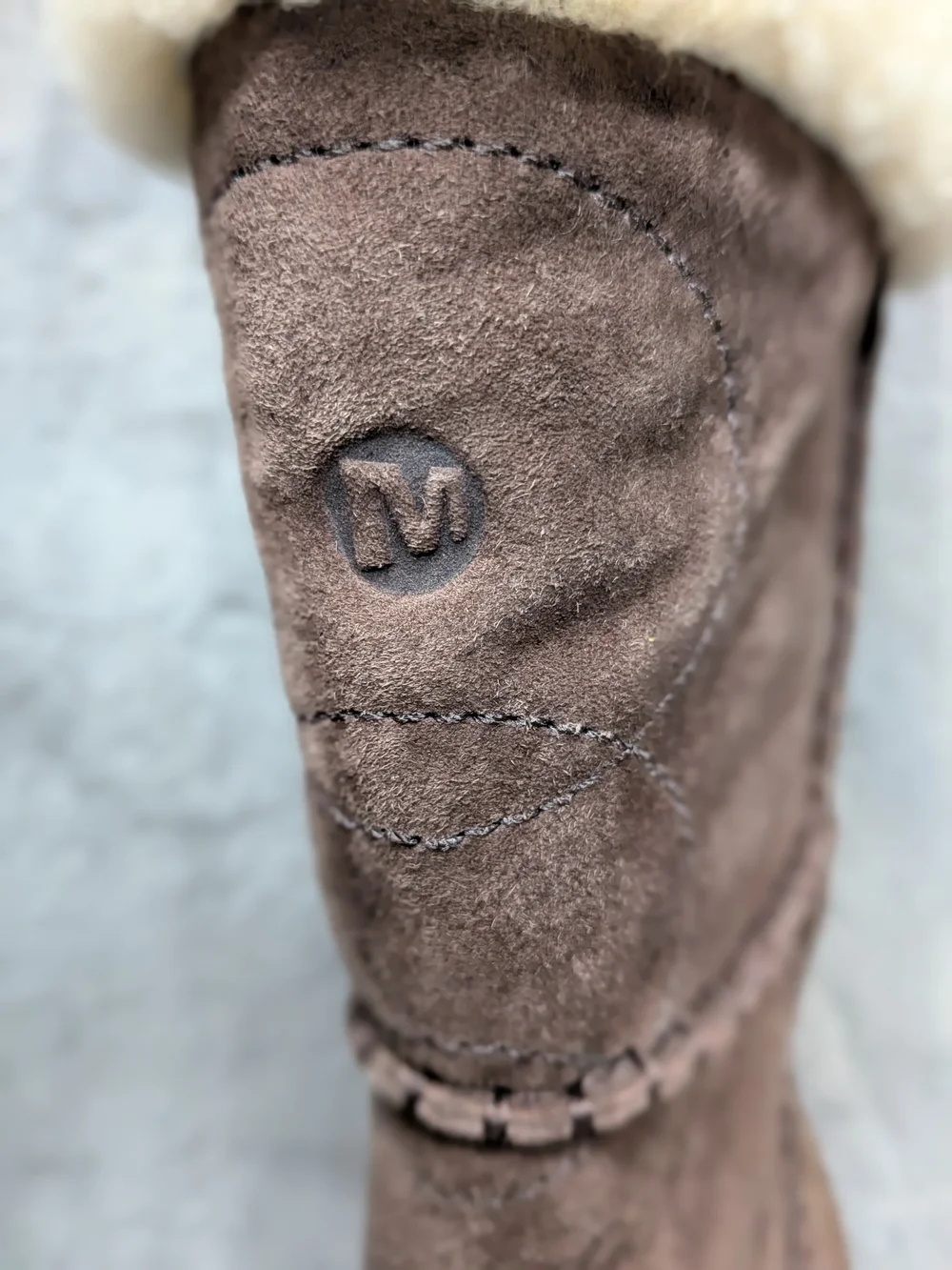 Merrell Women's Brown Suede Shearling-Lined Winter Boots Women's Size 5